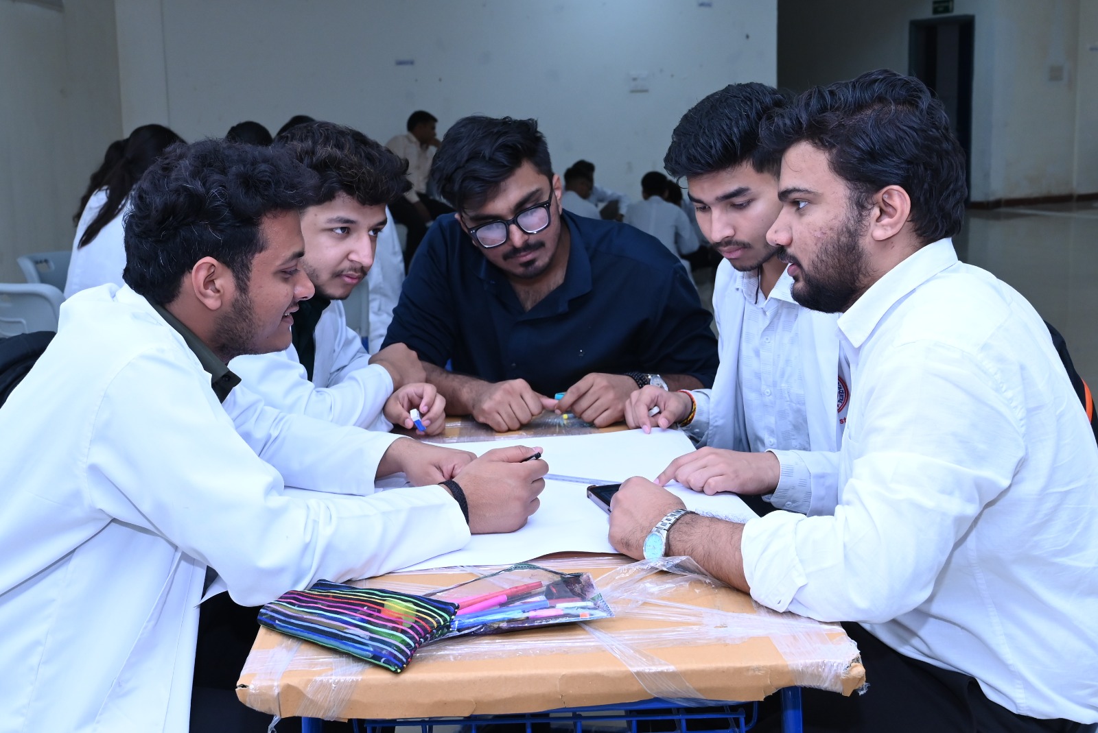 Medical students receiving clinical training